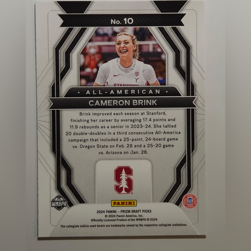 Cameron Brink All-American Rookie Card - Picture 2 of 2
